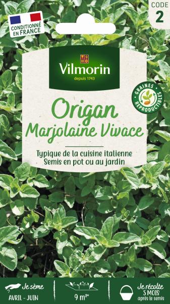Aromatiques - Origan - Marjolaine Vivace - PACKAGING_RECTO